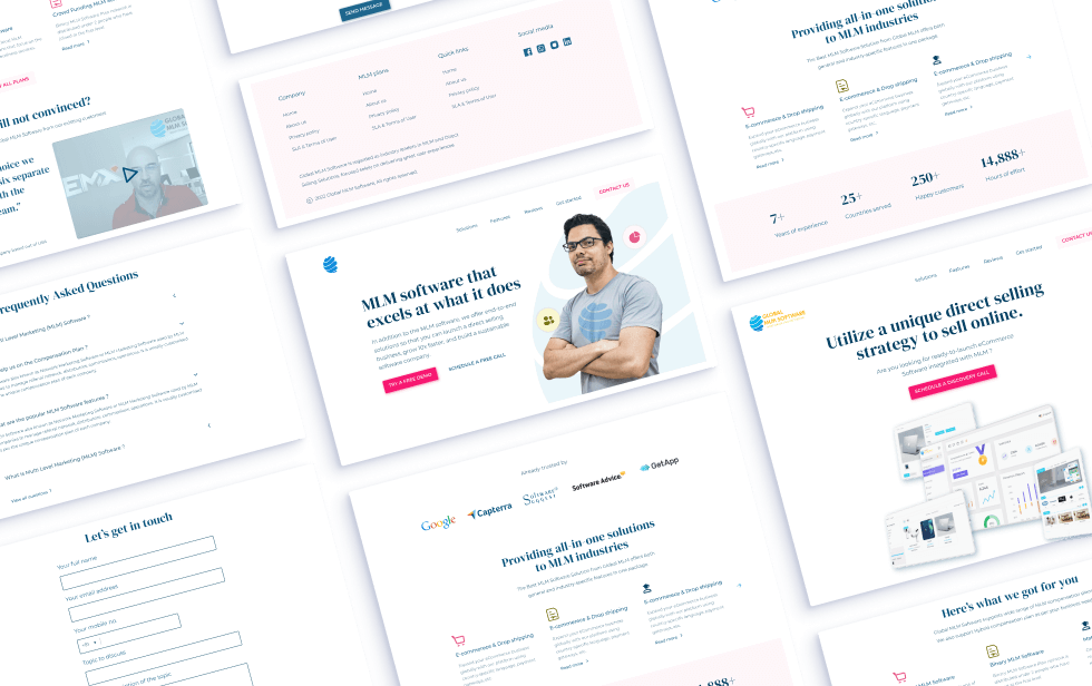 GMLM Website Design Mockup Image